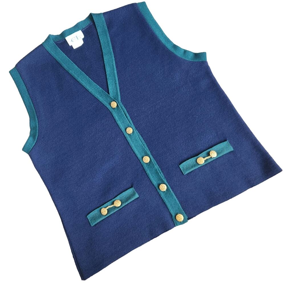 VINTAGE Cricket Lane womans ornamental vest size large made in USA